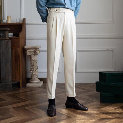 🔥2025 HOT SALE🔥 Men's Neapolitan Casual Formal Pants with Adjustable Waist