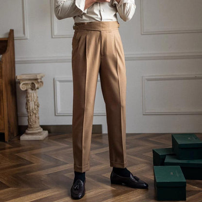 🔥2025 HOT SALE🔥 Men's Neapolitan Casual Formal Pants with Adjustable Waist