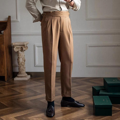 🔥2025 HOT SALE🔥 Men's Neapolitan Casual Formal Pants with Adjustable Waist
