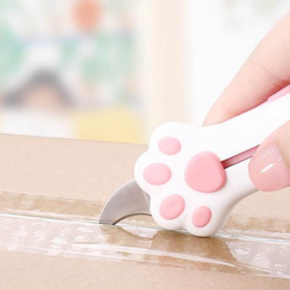 🔥2025 HOT SALE🔥 Cute Cat Claw Retractable Knife Box Cutter