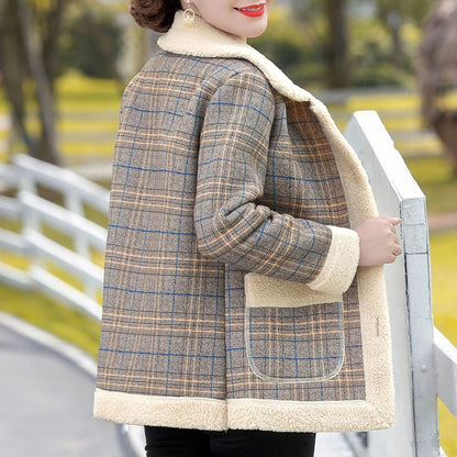 ❄️Winter Specials❄️ Warm Women's Thickened Plaid Jacket