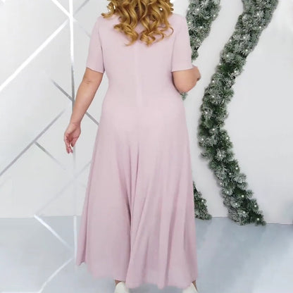 🌸Spring Specials🌸 Plus Size Swing Dress Set with Embroidered Cover