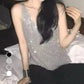 🔥2025 HOT SALE🔥 Women's V-Neck Sequin Sleeveless Tank Top