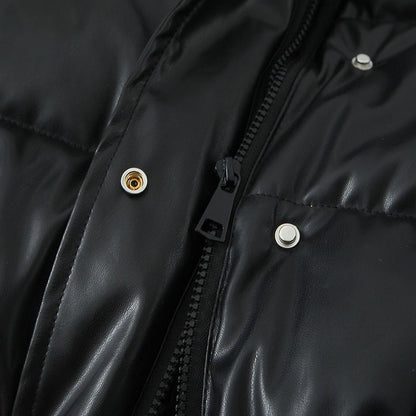 ❄️Winter Specials❄️ Women's PU Leather Quilted Jacket