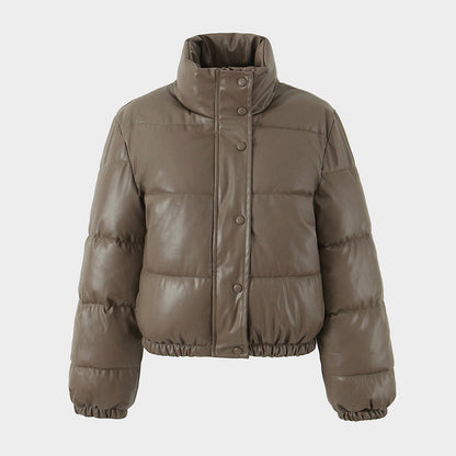 ❄️Winter Specials❄️ Women's PU Leather Quilted Jacket