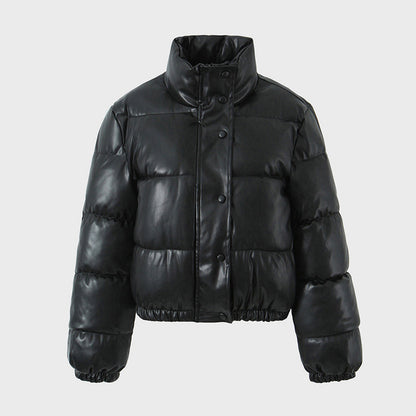 ❄️Winter Specials❄️ Women's PU Leather Quilted Jacket