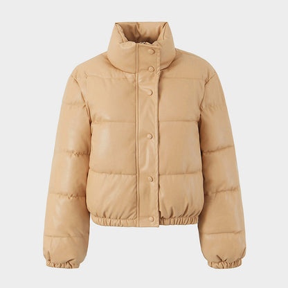 ❄️Winter Specials❄️ Women's PU Leather Quilted Jacket