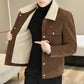 🔥2025 HOT SALE🔥 Men's Fashion Lapel Solid Color Button Thickened Jacket