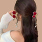 🔥2025 HOT SALE🔥 Elegant Velvet Rose Hair Clip with Pearls