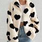 ❄️Winter Specials❄️ Women’s Warm Heart Print Full Zip Coats