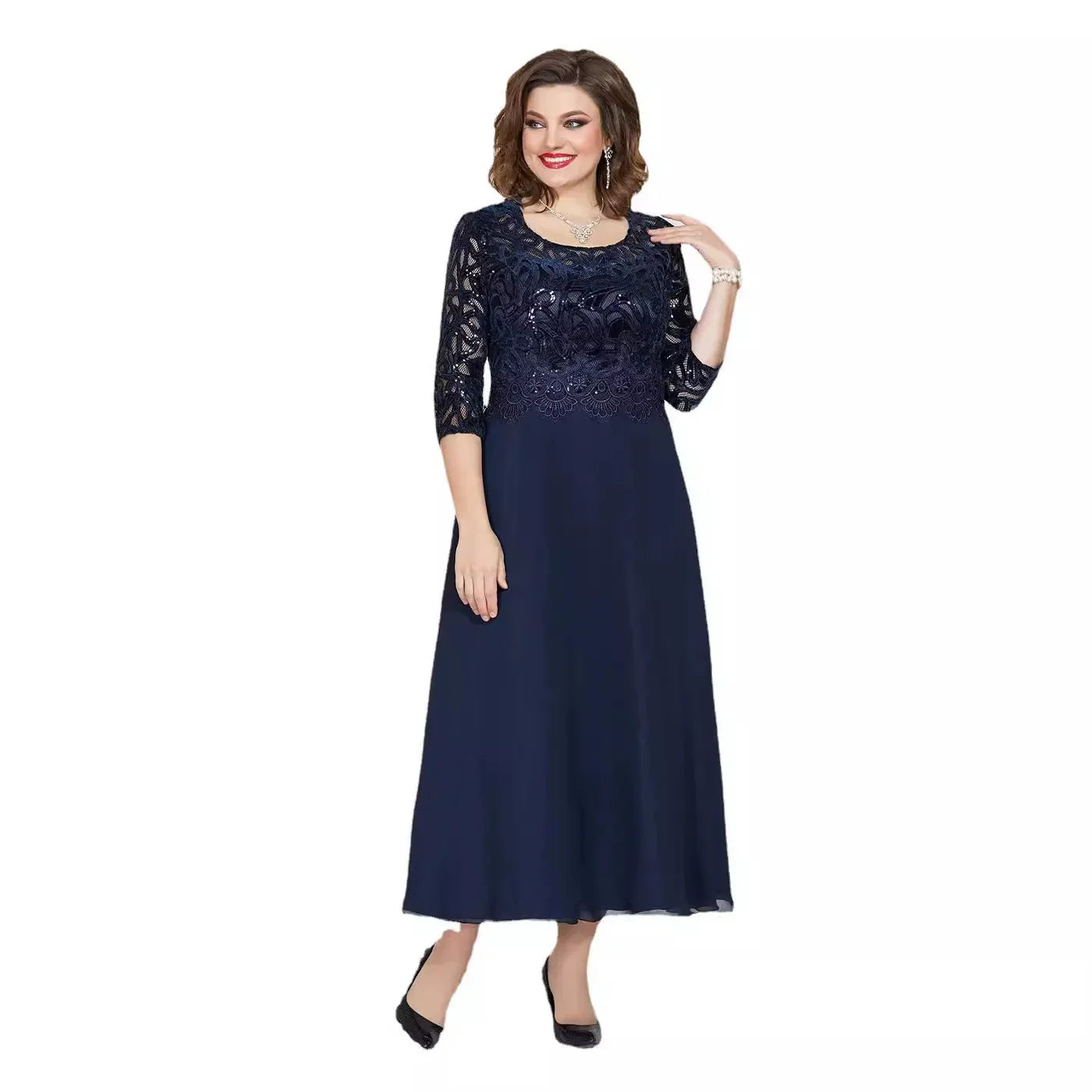🌸Spring Specials🌸 Elegance Lace Plus-Size Dress