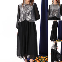 🌸Spring Specials🌸 Women's Elegant Sequins Chiffon Dress
