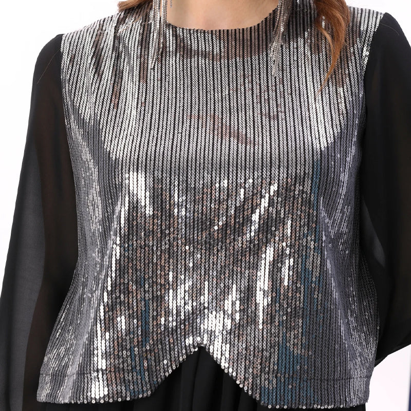 🌸Spring Specials🌸 Women's Elegant Sequins Chiffon Dress