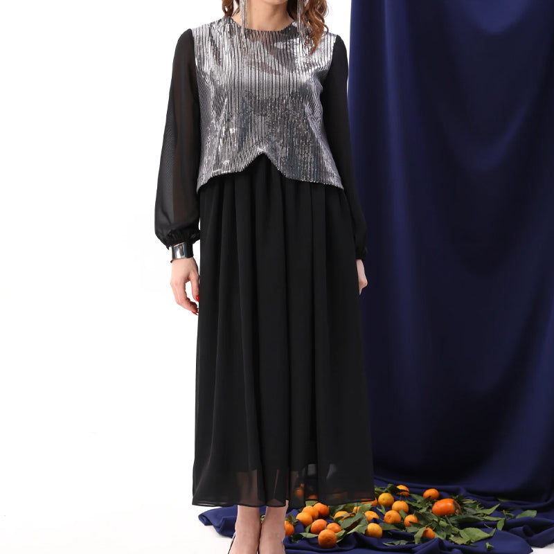 🌸Spring Specials🌸 Women's Elegant Sequins Chiffon Dress