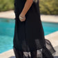 🌸Spring Specials🌸 Women's Black Flowy Short Sleeve Maxi Dress