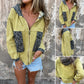 🌸Spring Specials🌸 Women's Hooded Zip-Up Denim Jacket with Leopard Print