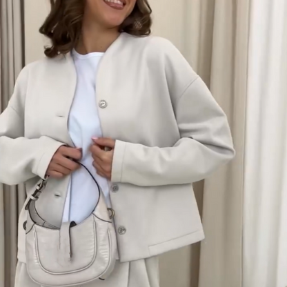🌸Spring Specials🌸 Solid Color Button Front Jacket & Pants Set
