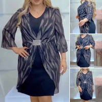 🌸Spring Specials🌸 Women's Plus Size Waist-cinching Chiffon Dresses