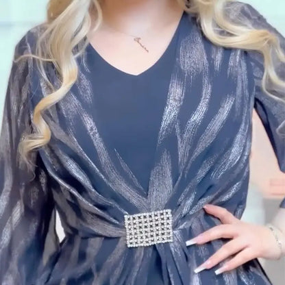 🌸Spring Specials🌸 Women's Plus Size Waist-cinching Chiffon Dresses