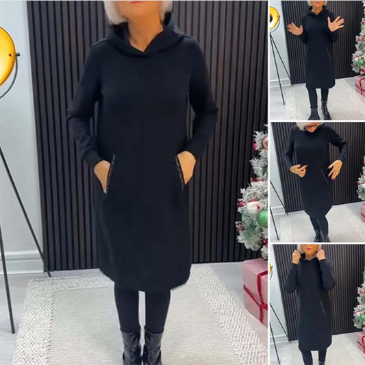 🌸Spring Specials🌸 Women's Casual Loose Pullover Hoodie Dress
