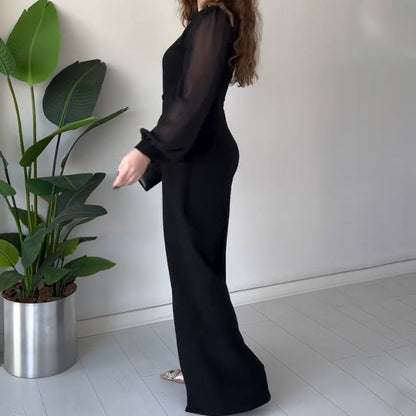 🌸Spring Specials🌸 V-neck Long Sleeve Slit Maxi Dress