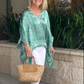 🌸Spring Specials🌸 Women's V-Neck Caftan Poncho & White pants (2 pieces set)