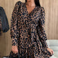🌸Spring Specials💐 Women’s Elegant Leopard Print Wrap Mini Dress