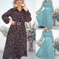 🌸Spring Specials🌸 Women's Elegant Floral Chiffon Long Dress