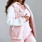🌸Spring Specials🌸 Women’s Patchwork Button Down Varsity Sweatsuits
