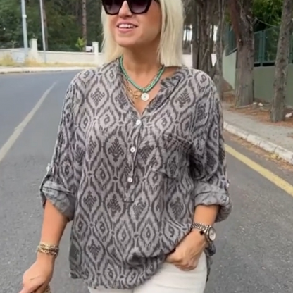 🌸Spring Specials🌸 Women's Fashion Loose Long Sleeve Button Top