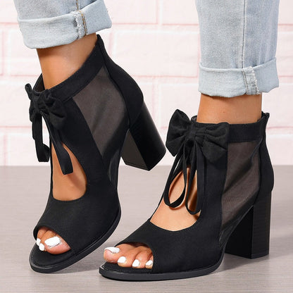 🌸Spring Specials💐 Women’s Bow Open-Toe Chunky Heel Sandals