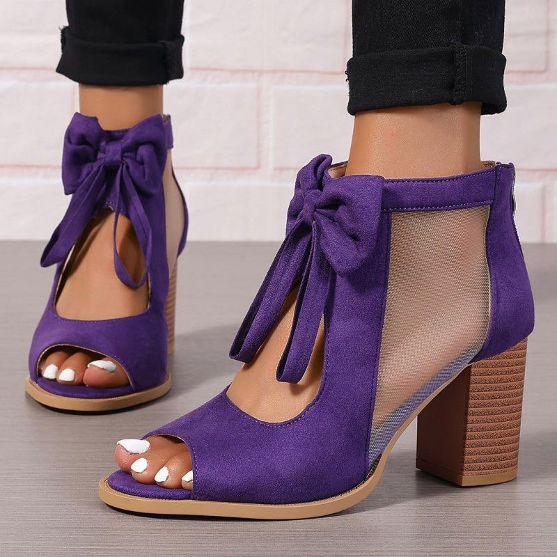 🌸Spring Specials💐 Women’s Bow Open-Toe Chunky Heel Sandals