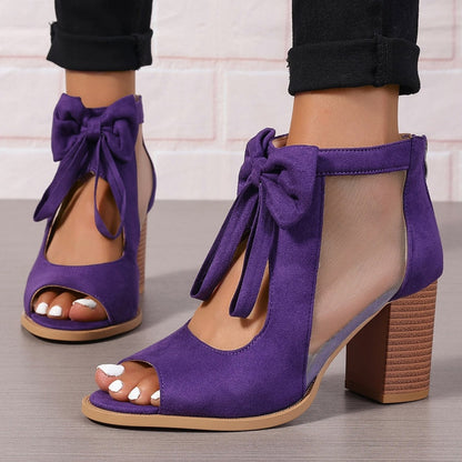 🌸Spring Specials💐 Women’s Bow Open-Toe Chunky Heel Sandals
