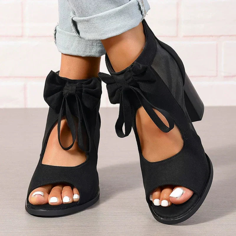 🌸Spring Specials💐 Women’s Bow Open-Toe Chunky Heel Sandals