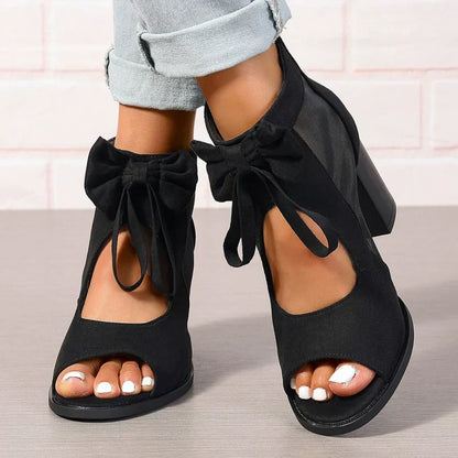 🌸Spring Specials💐 Women’s Bow Open-Toe Chunky Heel Sandals