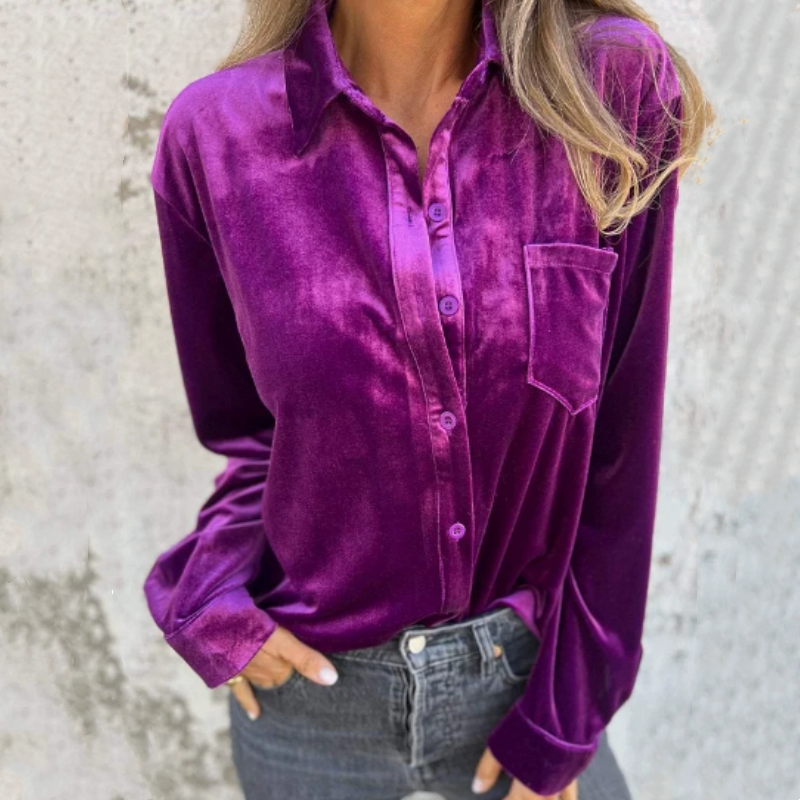 🌸Spring Specials💐 Women's Long-Sleeve Button-Down Shirt with Pocket