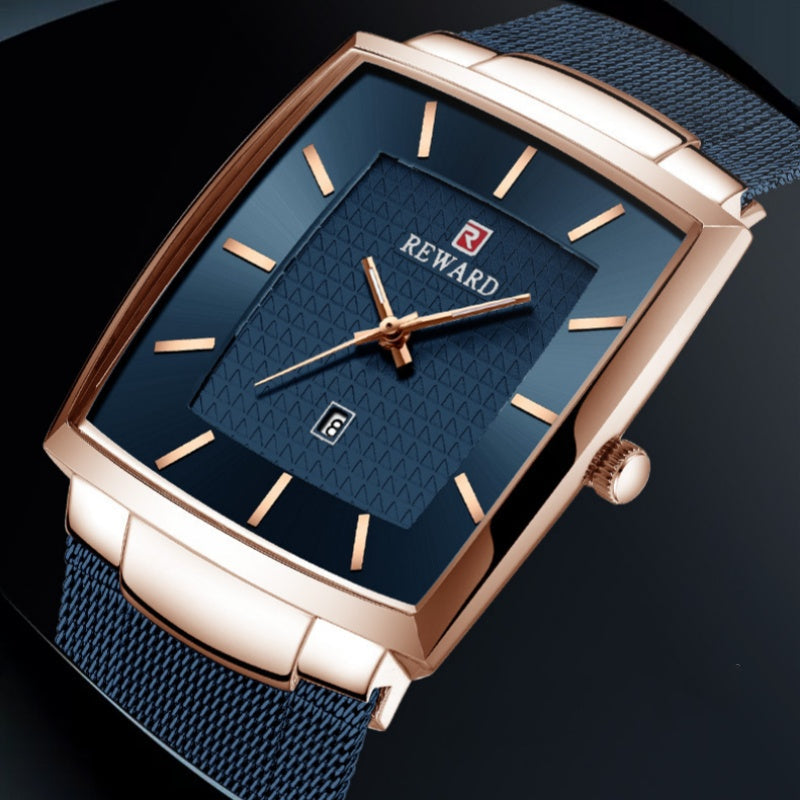 ⏳Time-limited Special⌛Men’s Ultra-thin Square Mesh Belt Quartz Watch