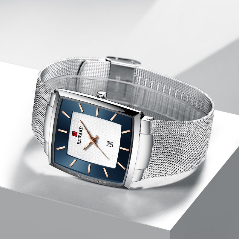 ⏳Time-limited Special⌛Men’s Ultra-thin Square Mesh Belt Quartz Watch