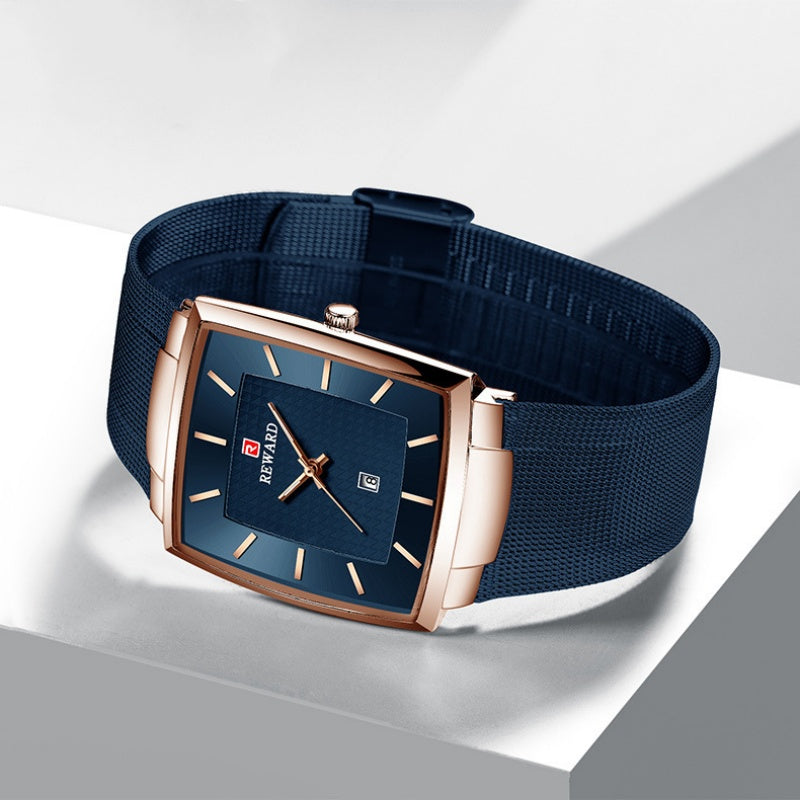 ⏳Time-limited Special⌛Men’s Ultra-thin Square Mesh Belt Quartz Watch