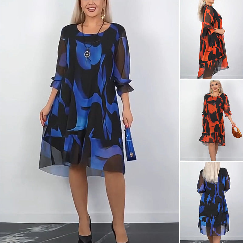 🌸Spring Specials🌸 Plus Size Casual Mini Dress with Ruffle Hem