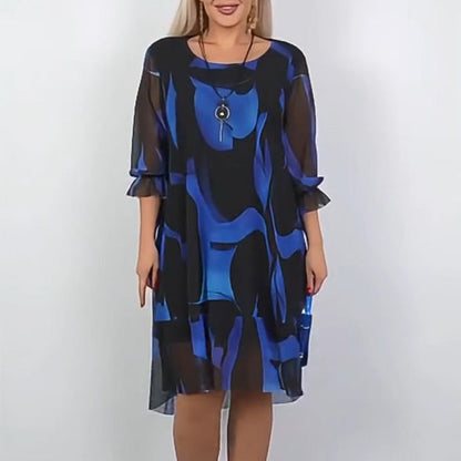 🌸Spring Specials🌸 Plus Size Casual Mini Dress with Ruffle Hem