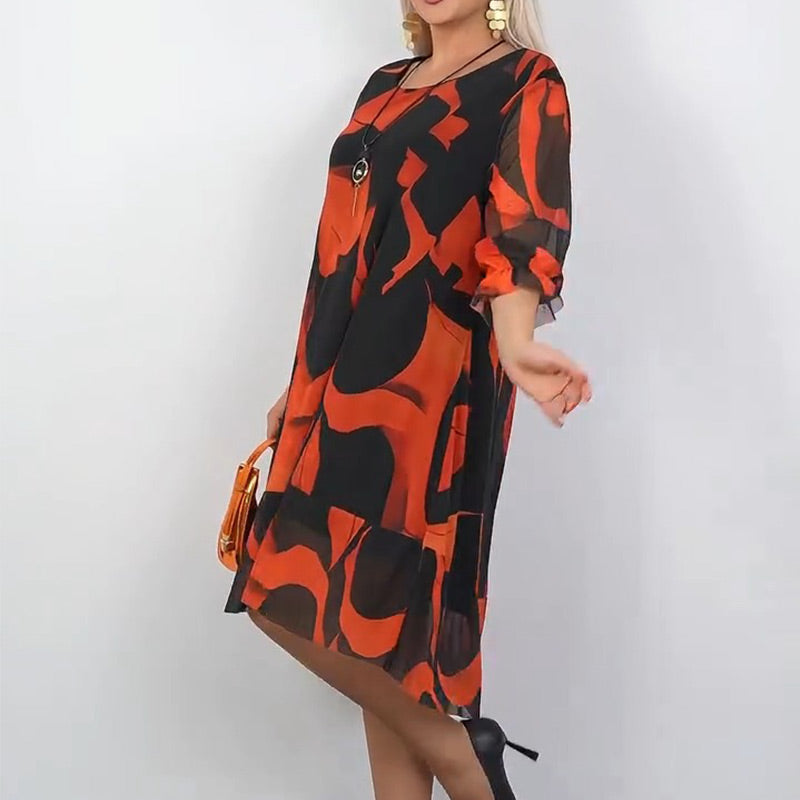 🌸Spring Specials🌸 Plus Size Casual Mini Dress with Ruffle Hem