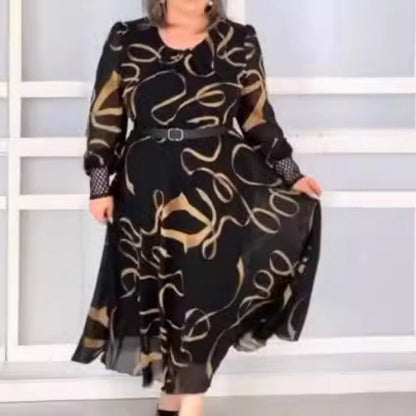 🌸Spring Specials💐 Elegant Printed Casual Long Sleeve Dress