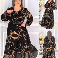 🌸Spring Specials💐 Elegant Printed Casual Long Sleeve Dress