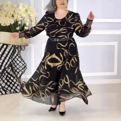 🌸Spring Specials💐 Elegant Printed Casual Long Sleeve Dress