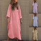 🌸Spring Specials💐 Women’s Casual Solid Color Long Sleeve Dress with Pockets