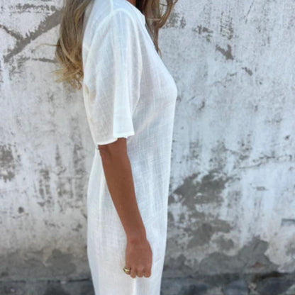 🌸Spring Specials💐 Women's Printed Casual V-Neck Short Sleeve Dresses