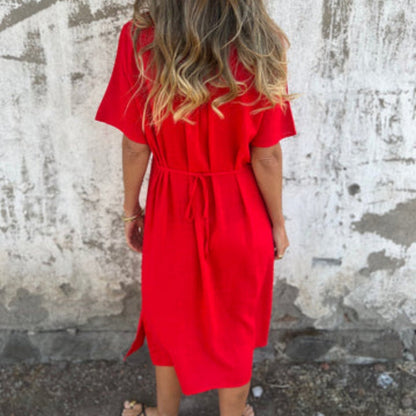 🌸Spring Specials💐 Women's Printed Casual V-Neck Short Sleeve Dresses