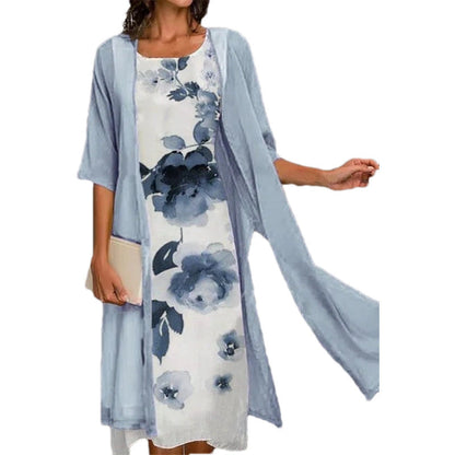 🌸Spring Specials💐 Women's Two-Piece Floral Print Suit Dress