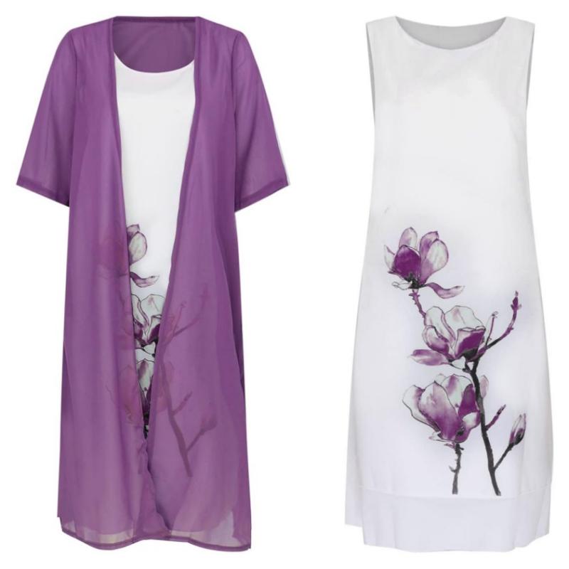 🌸Spring Specials💐 Women's Two-Piece Floral Print Suit Dress